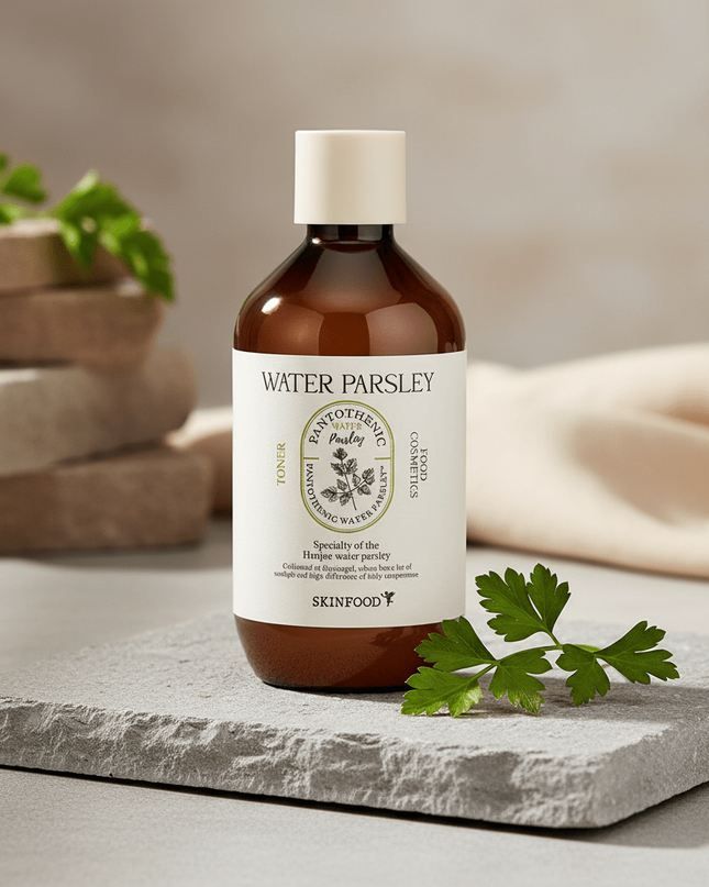 Revitalizing Hydration Toner with Water Parsley - SKINFOOD's Moisturizing Elixir for All Skin Types