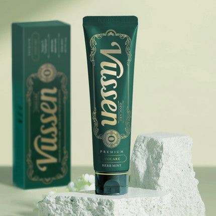 Vussen Premium OZO CARE Herb Mint Toothpaste 120g 1450 ppm Fluoride - Très Elite