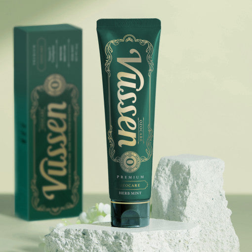 Vussen Premium OZO CARE Herb Mint Toothpaste 120g 1450 ppm Fluoride - Très Elite