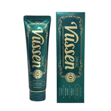 Vussen Premium OZO CARE Herb Mint Toothpaste 120g 1450 ppm Fluoride - Très Elite