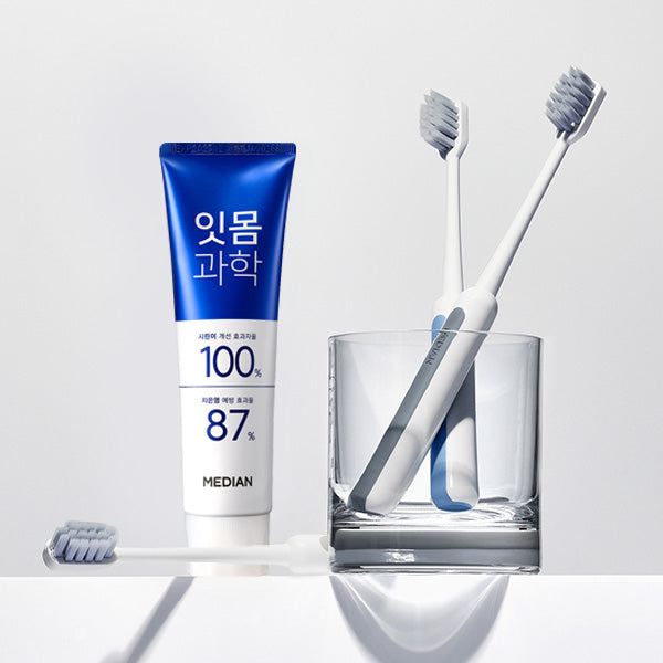 Median Gum Science Toothpaste Clean Mint Three Pack 120g Tubes - Très Elite
