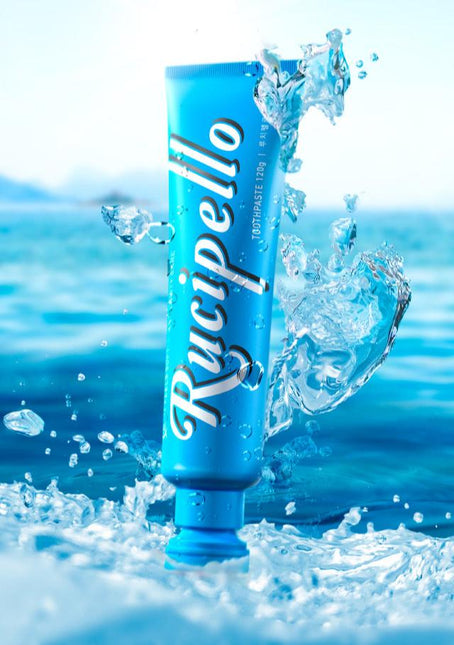 Rucipello Coral Reef 1450 Blue Toothpaste 120g for Damaged Teeth - Très Elite