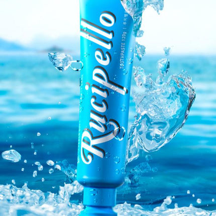 Rucipello Coral Reef 1450 Blue Toothpaste 120g for Damaged Teeth - Très Elite