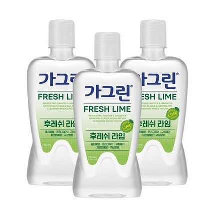 Gagreen FRESH LIME Mouthwash 750mlX3ea- Très Elite- Très Elite