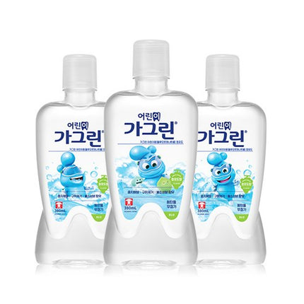 Gagreen Kids Mouthwash 380ml Pack of 3 Green Grape Fluoride Xylitol - Très Elite