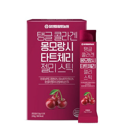[CHAMNDLE HTFARM] Tangle Collagen Montmorency Tart Cherry Jelly Stick 300g(1box/20gx15sticks)