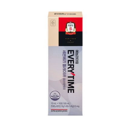 [Jung Kwan Jang] Korean Red Ginseng Extract Everytime Sevenberry Flavor (10ml*20 Sticks)