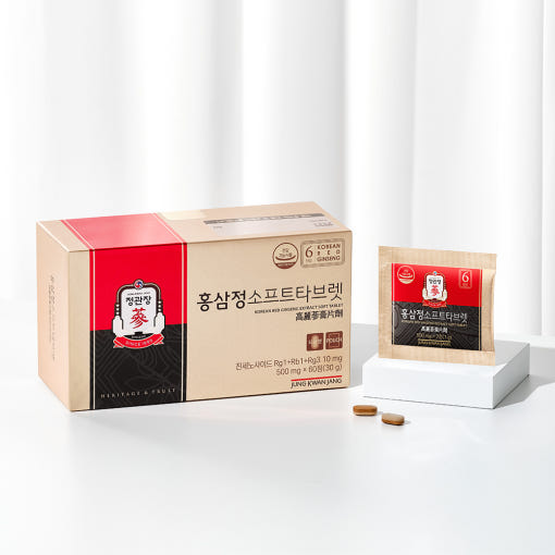 [Jung Kwan Jang] Korean Red Ginseng Extract SOFT TABLET 500mg*60ea(30g)