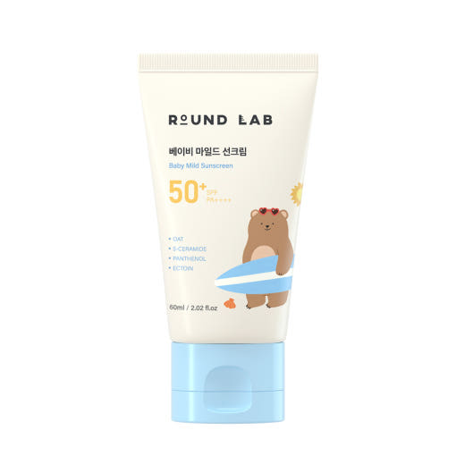 Round Lab Baby Mild Sun Cream Korean SPF50+ PA++++ 60ml Face Sunscreen - Très Elite