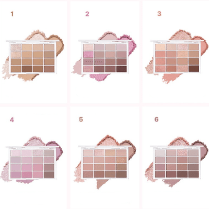 WAKEMAKE Soft Blurring Eye Palette 14g (17colors)