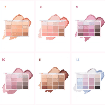 WAKEMAKE Soft Blurring Eye Palette 14g (17colors)