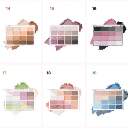 WAKEMAKE Soft Blurring Eye Palette 14g (17colors)