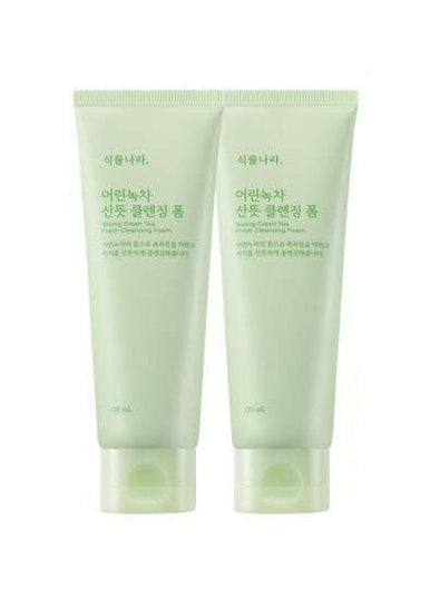 Shingmulnara Young Green Tea Fresh Cleansing Foam 120ml+120ml