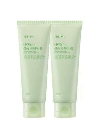 Shingmulnara Young Green Tea Fresh Cleansing Foam 120ml+120ml