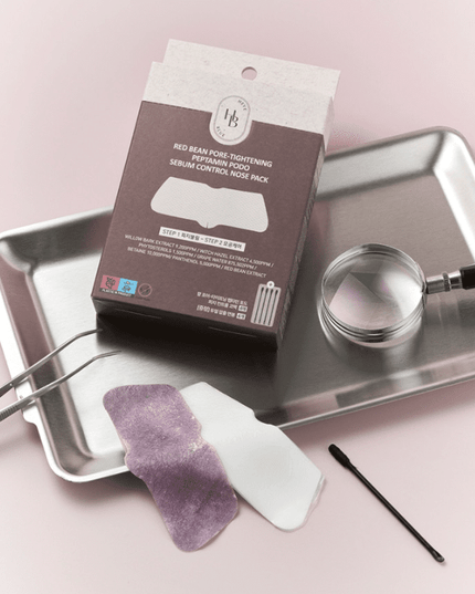 HEVEBLUE Red Bean Pore-Tightening Peptamin Podo Sebum Control Nose Pack (4sheets)