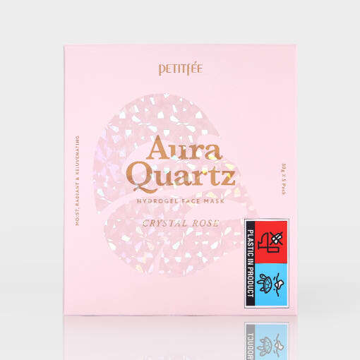 PETITFEE Aura Quartz Hydrogel Face Mask Crystal Rose 30g X 5ea