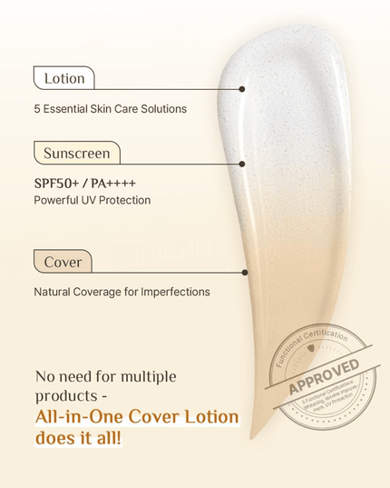 OBgE Natural Cover Lotion SPF50+ PA++++ 50g