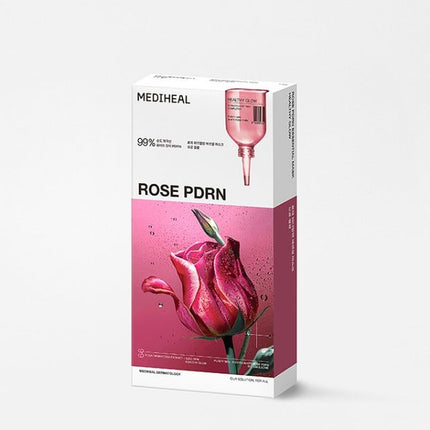 Mediheal Rose PDRN Essential Sheet Mask Healthy Glow 10 Count - Très Elite