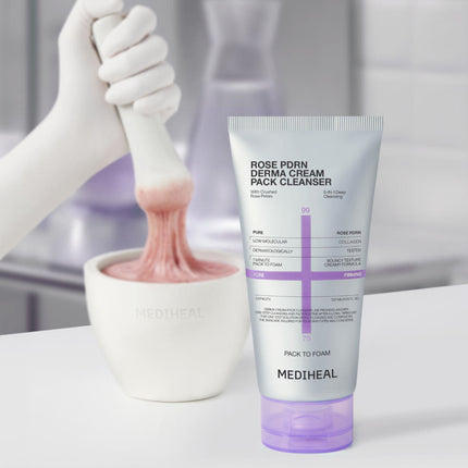 Mediheal Rose PDRN Derma Cream Cleanser 50ml Pack Mask - Très Elite
