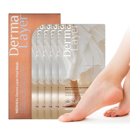 Mediheal Derma Layer Hand Mask 18ml X 5ea Triple Layer Hyaluronic Structure - Très Elite