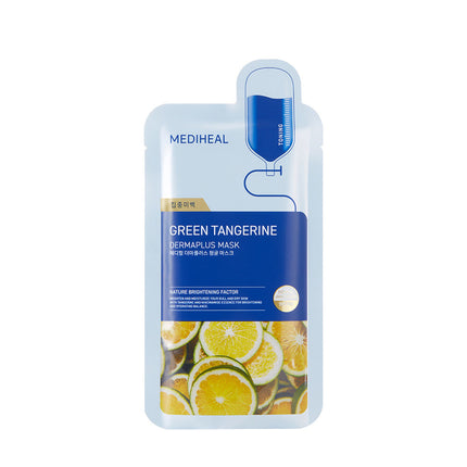 Mediheal Dermaplus Green Tangerine Sheet Mask 22ml 10ea Brightening - Très Elite