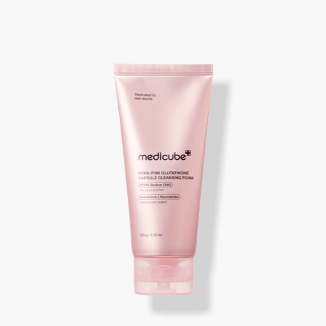 Medicube PDRN Pink Glutathione Capsule Cleansing Foam 120g Brightening Cleanser - Très Elite