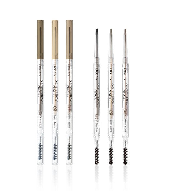 Dear.A Ultra Slim Brow Pencil 0.9mm Three Shades With Micro Brush - Très Elite