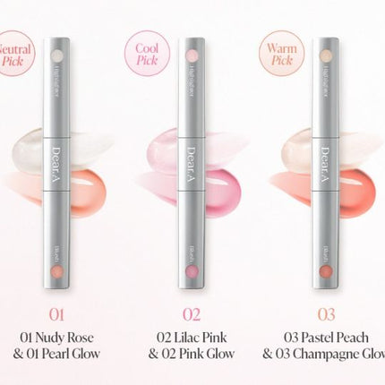 Dear.A Blush And Beam Dual Stick 3g Set Of 3 Colors - Très Elite