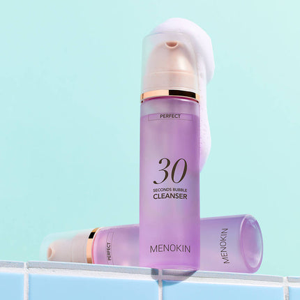 Menokin 30 Seconds Bubble Cleanser 150ml Gentle Micellar Makeup Remover - Très Elite