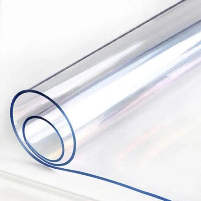 Transparent PVC Table Protector: Elegant Shield for Tables - Waterproof and Effortlessly Cleanable