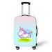 Vibrant Cartoon Unicorn Luggage Protector for 18-32 Inch Suitcases