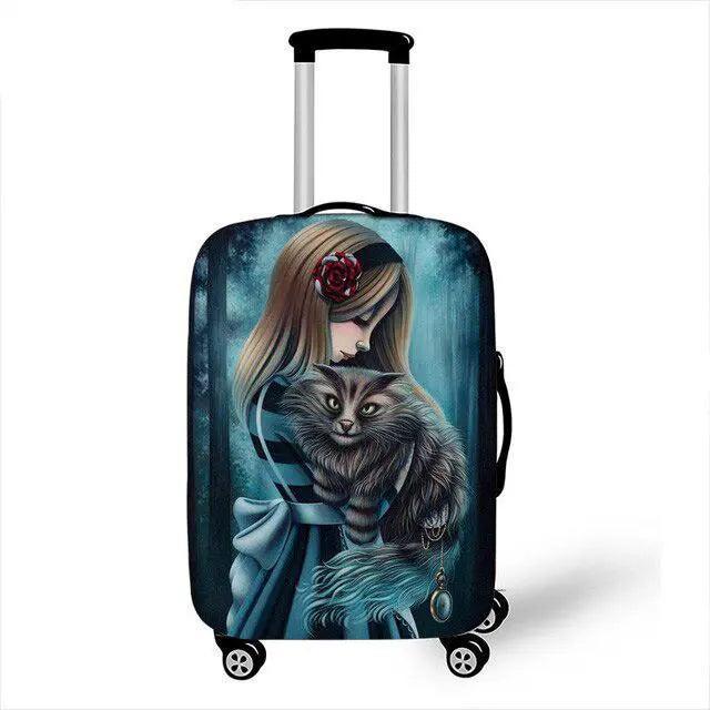 Animal Print Waterproof Extra Large Luggage Cover - Chic and Resilient (Fits 18-32 Inches)