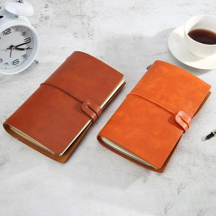 Retro Vintage PU Leather Loose-leaf Journal with Classic Style