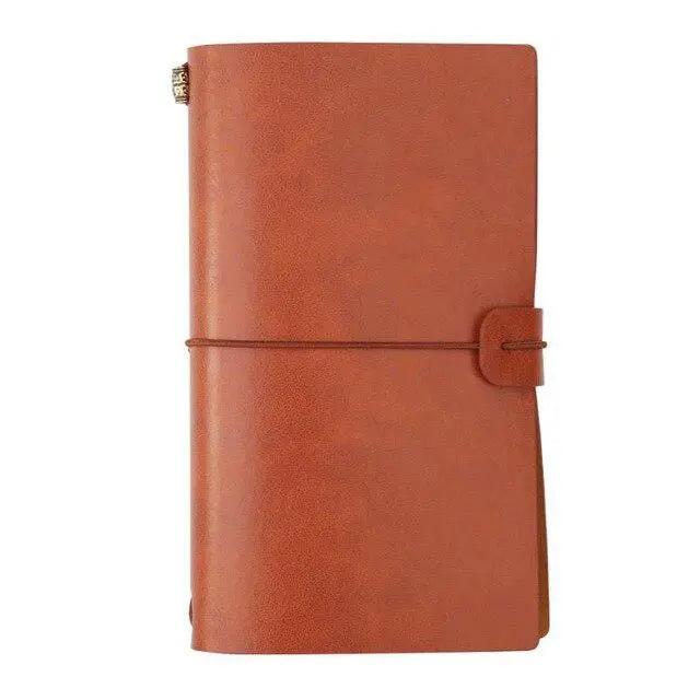 Vintage Charm PU Leather Loose-leaf Notebook for Timeless Style