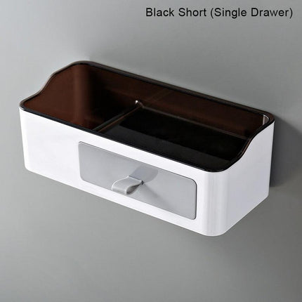 Chic Versatile Bathroom Storage Caddy with Towel Rack - Sturdy Plastic - Available in Two Sizes