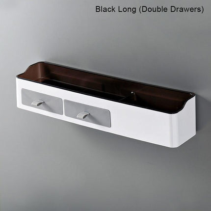 Chic Versatile Bathroom Storage Caddy with Towel Rack - Sturdy Plastic - Available in Two Sizes