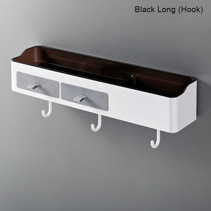 Chic Versatile Bathroom Storage Caddy with Towel Rack - Sturdy Plastic - Available in Two Sizes