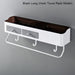 Bathroom Storage Solution with Towel Bar - Sleek Design, Plastic - 2 Size Options