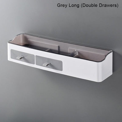 Chic Versatile Bathroom Storage Caddy with Towel Rack - Sturdy Plastic - Available in Two Sizes