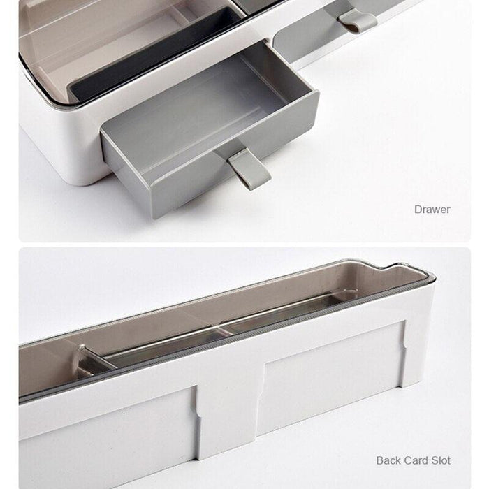 Bathroom Storage Solution with Towel Bar - Sleek Design, Plastic - 2 Size Options