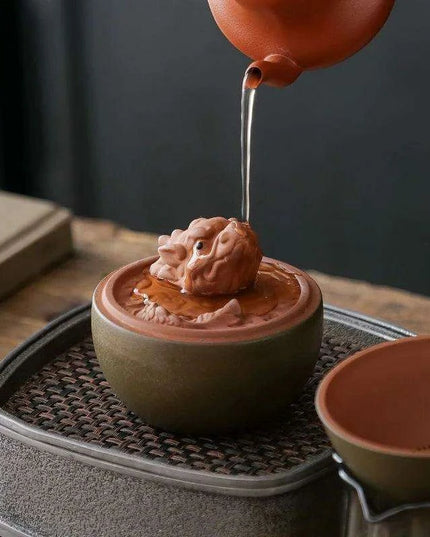 Enchanted Dragon Egg Tea Companion Set with Premium Purple Sand Filter - Transform Your Tea Experience