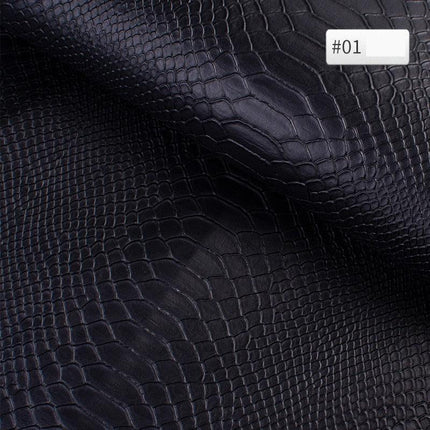 Luxury Snake Skin Pattern PVC Leather - Premium 25cm x 34cm Material for Creative DIY Projects