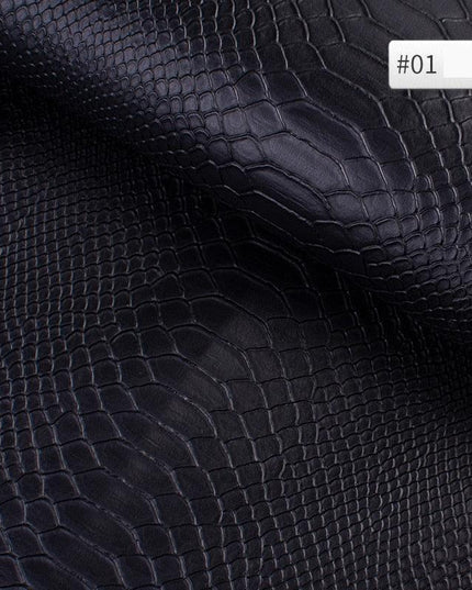 Luxury Snake Skin Pattern PVC Leather - Premium 25cm x 34cm Material for Creative DIY Projects