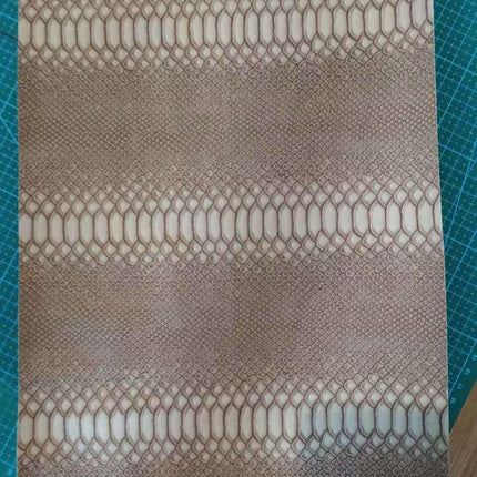 Luxury Snake Skin Pattern PVC Leather - Premium 25cm x 34cm Material for Creative DIY Projects