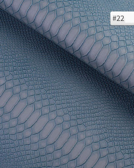 Luxury Snake Skin Pattern PVC Leather - Premium 25cm x 34cm Material for Creative DIY Projects