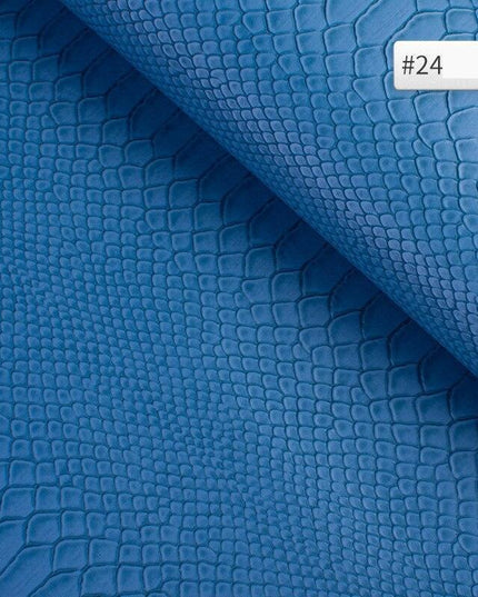 Luxury Snake Skin Pattern PVC Leather - Premium 25cm x 34cm Material for Creative DIY Projects