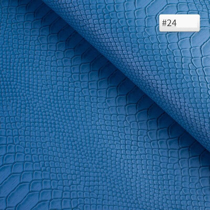 Snake Print PVC Leather Fabric - Luxurious 25cm*34cm Material for Creative DIY Projects