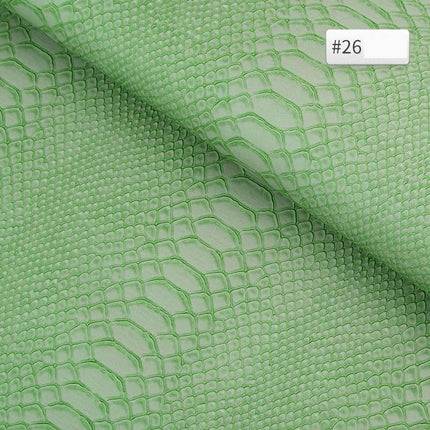 Luxury Snake Skin Pattern PVC Leather - Premium 25cm x 34cm Material for Creative DIY Projects