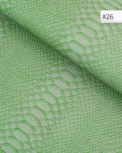 Luxury Snake Skin Pattern PVC Leather - Premium 25cm x 34cm Material for Creative DIY Projects