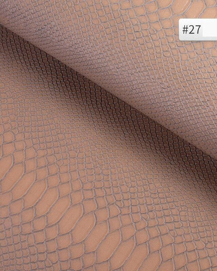 Luxury Snake Skin Pattern PVC Leather - Premium 25cm x 34cm Material for Creative DIY Projects